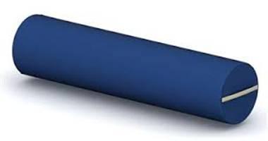 Podkladac valec 12x60 cm - modr