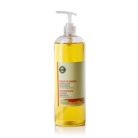 Yamuna Mango - broskev 1000 ml - masážní tělový olej (uvolňuje napětí)